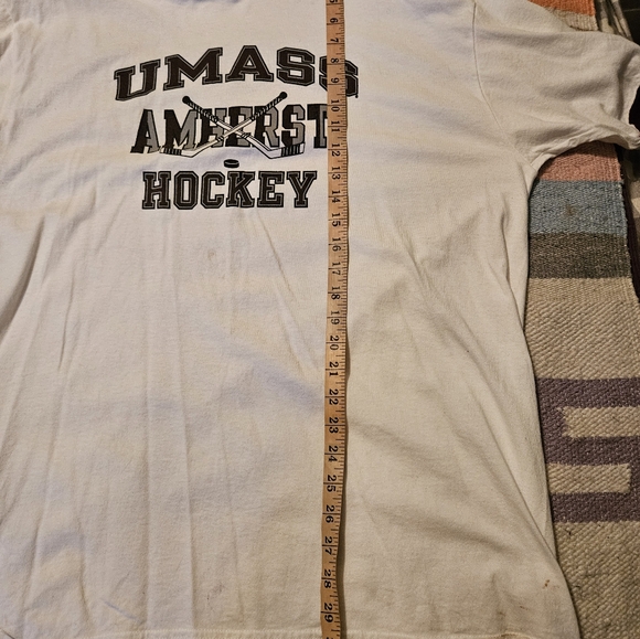Vintage Champion UMASS HOCKEY Ringer T Shirt Mens Size XL - Picture 5 of 7